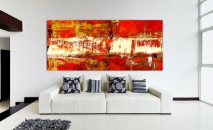 Contemporary Red Abstract Art - Buy Modern Art - Modern Art For Sale. Artwork by Gordan P. Junior
