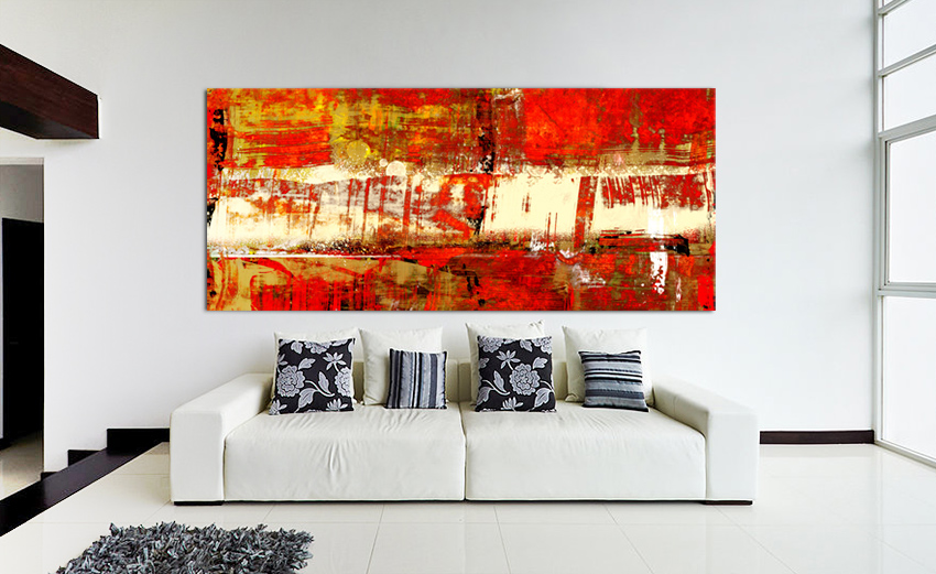 Indian Summer – Contemporary Red Abstract Art